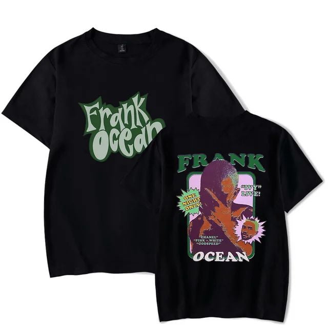 CYDZSWYXGS Frank Ocean Merch T-shirt Blond Blonde Album Cover Tee