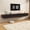 Walnut & Black-106'', variant on ANPOO 94.5''Minimalist Floating TV Stand, Modern Wall-Mounted Media Console with Rounded Edge Hidden Handle & 4 Drawers for Wall-mounted TV Up to 110'', High-gloss Black