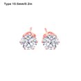 thumbnail image 4 of 1 par de pendientes elegantes elegantes de acero inoxidable libres de alergias, estrella romántica hecha a mano, pendientes redondos con cuentas Ropa, zapatos y accesorios Miscelánea rosa roja 5mm Qarigey  AP011093-15B, 4 of 6