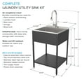 thumbnail image 7 of Transolid Trs_Ews-2422S Contemporary Laundry Washstand 24" Free Standing Single Basin, 7 of 7