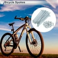 thumbnail image 2 of Unique Bargains 36pcs Universal Bicycle Spokes 12G Bike Wheel Spokes Nipple Silver Tone Carbon Steel Galvanized Silver Tone-92mm, 2 of 7