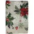 thumbnail image 2 of St Nicholas Square Botanical Poinsettia Holly Tablecloth, 60x102 Ob Table Cloth, 2 of 3