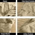 thumbnail image 6 of Mens Shorts Men's Summer Shorts Cargo Casual Quarter Pants Permeable Pocket Shorts, 6 of 6