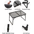 thumbnail image 3 of Camping Folding Table Outdoor Picnic Table Foldable Beach Table Mesh Top Grill Table, 3 of 10