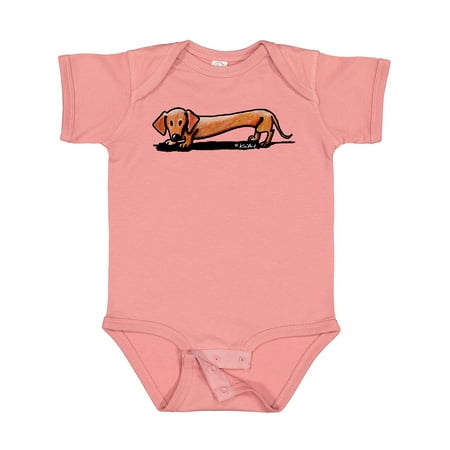 

Inktastic Little Red Doxie Gift Baby Boy or Baby Girl Bodysuit