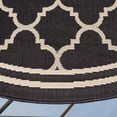 thumbnail image 3 of Safavieh Courtyard Black Indoor Outdoor Rug - Round 4', 3 of 5