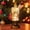 Snowman, variant on Christmas Flameless Candles, Snow Globe Candles Light with Fluttering Sequins, Battery Operated Taper Candles for Home Party Christmas Decorations