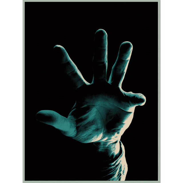 Hand Gesture Canvas Wall Art 15.75x11.81 Inches