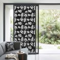 thumbnail image 2 of Non-Adhesive Static Cling Window Tint, Black White Leaves Window Privacy Film Frosted, Spring Pastoral Rustic Botanical Insulated Windows Frosted Films for Living room, 35.4 x 78.7 Inches, 2 of 9