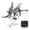 Gray, variant on Arashi (Version 2.0) Adjustable Rearsets for Yamaha YZF R3 R25 YZF-R3 YZF-R25 2015 - 2023 (non-U.S.model) Motorcycle Racing Foot Pegs Footrest Black 2016 2017 2018 2019 2020