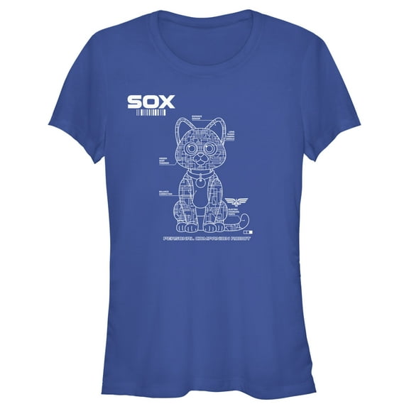 Junior's Lightyear Sox Blueprint  Graphic Tee Royal Blue 2X Large