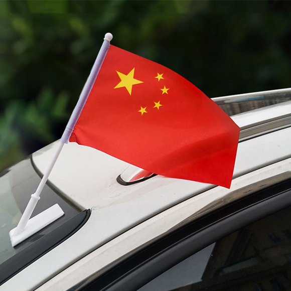 GAXIRE 12Pcs Heavy Duty Car Flag Poles White Plastic Outdoor Rods for Vehicle Roof Mounting Travel Use