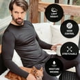thumbnail image 5 of Thermajohn Long Johns Thermal Underwear for Men Crewneck Set (XS-4XL), 5 of 7