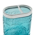 thumbnail image 5 of Teal 2 Piece Embossed Glass Bath Accessory Set, The Pioneer Woman Amelia, 5 of 5