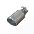 thumbnail image 1 of SpeedFX Exhaust Tail Pipe Tip TP032545 MaxFlow Xtreme Muffler Tips; 2-1/2 Inch Inlet; 4-1/2 Inch Outlet; 304 Stainless Steel; Round; Angle Cut; Double Wall Construction, 1 of 3