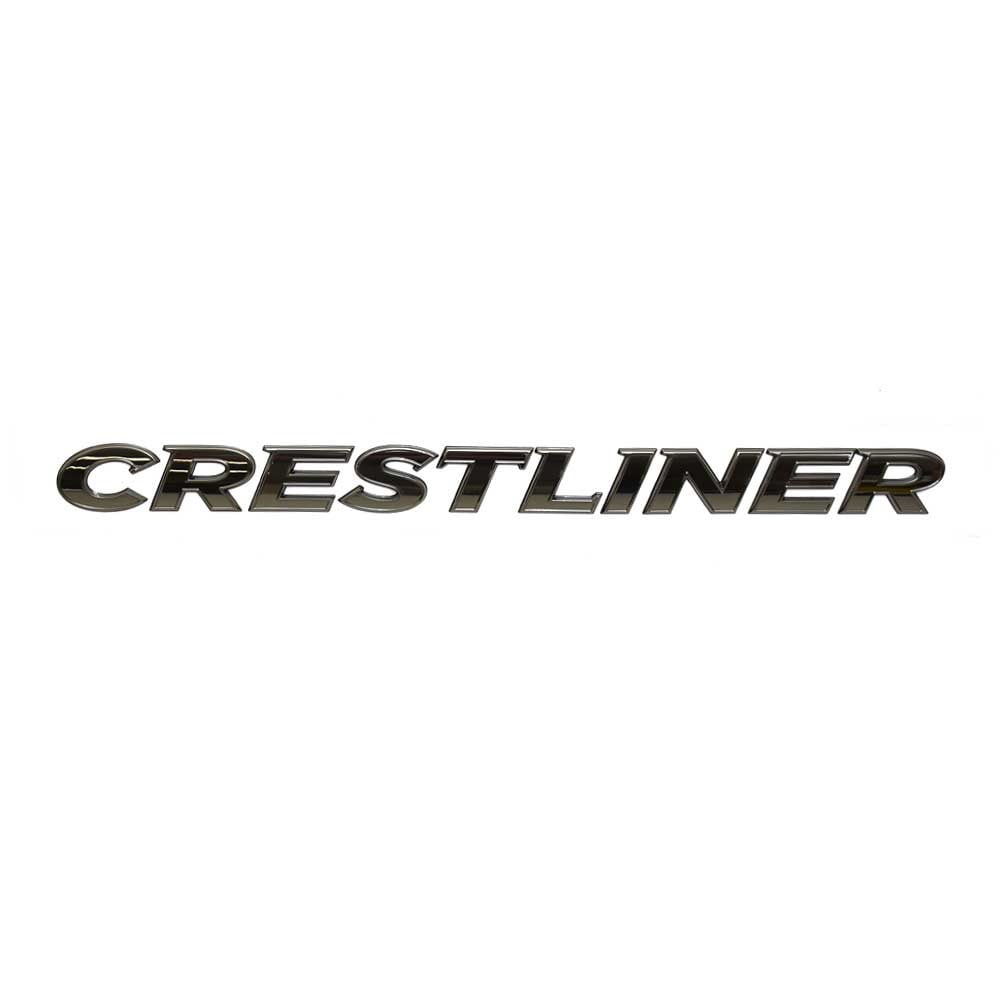 Crestliner Boat Raised Decal 2318254 Black Chromax 23 7/8 Inch