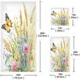 thumbnail image 3 of 3 Piece Bath Towels Set, Super Soft Absorbent Wildflowers Towels for Bathroom Gym Spa Hotel Decor Wash cloth, 3 of 7
