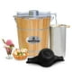 thumbnail image 1 of Elite Gourmet - Máquina eléctrica para hacer helados con cubo de madera de los Apalaches, estilo antiguo, de 4 cuartos de galón, manivela de mano clásica fundida a presión para batir, utiliza hielo y, 1 of 5