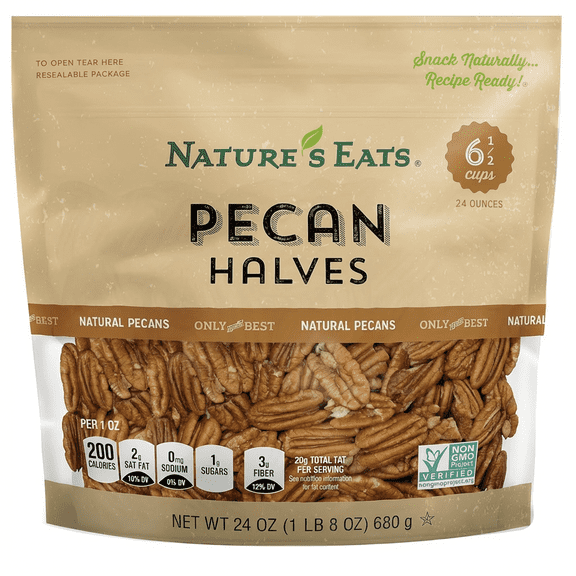 Nature's Eats Pecan Halves, 1.5 lbs
