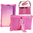 thumbnail image 1 of Soft Silicone Case For Lenovo Tab M9 TB-310FU TB-310XU Kickstand Kids Safe Tablet Cover Full Body Protection Shockproof Fundas Pink Pen Rope M9 TB-310FU TB-310XU, 1 of 6