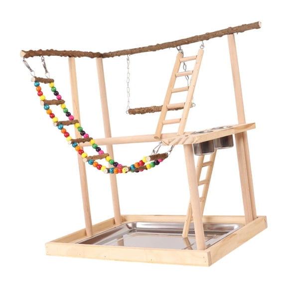 Parque infantil para loros,Accesorios de de juegos para loros,Soporte de juego para pájaros periquitos,Parque de juegos para gimnasio con perca