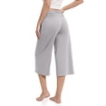 thumbnail image 6 of SNKSDGM Women's Plus Womens Capri Pants Elastic Waist Dress Pants Women Petite Short Length Women's Cropped Pants Summer Casual Pants with Pockets Women's Casual Pants, 6 of 6