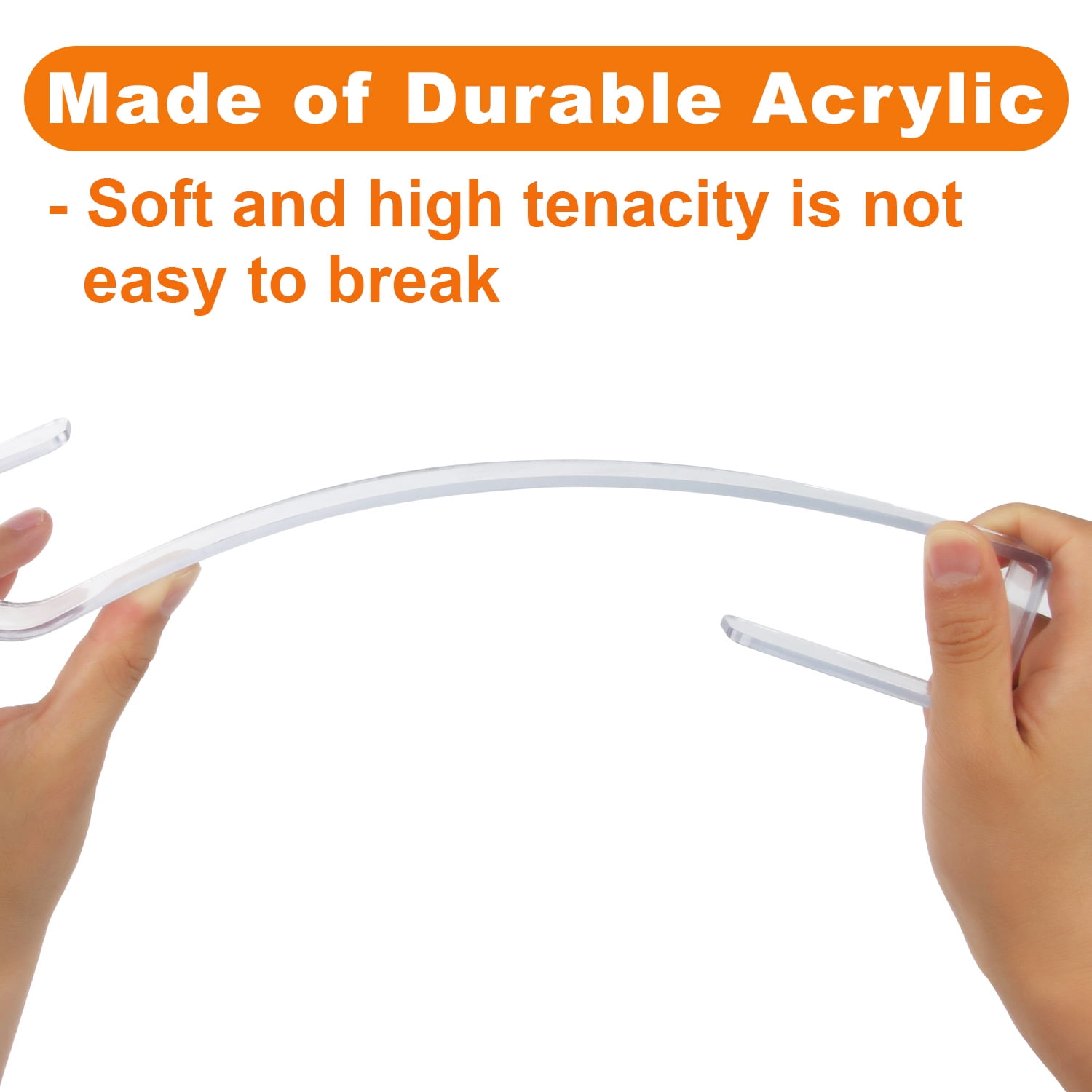 Gamexcel Ultra-thin Sturdy PVC Wreath Hanger 12in, Durable Over The Door Hook for Spring Decorations, 2 Pack