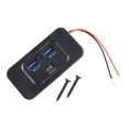 thumbnail image 3 of CENL 12V-24V QC 3.0 Dual USB Car Fast Charger Socket Power Outlet Panel Mount, 3 of 10