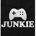 thumbnail image 2 of Video Game Junkie Gamer Nerdy Gaming Plus Size Crewneck Graphic Tee Shirt Brisco Brands 2X, 2 of 4