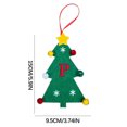 thumbnail image 2 of Vaidha 2024 New Christmas Tree Decorations Mini Christmas Tree Embroidery English Letter Christmas Pendant Small Pendant, 2 of 2