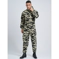 thumbnail image 4 of MSemis Men's Hooded Coverall Overalls Camouflage Work Wear for Workshop Repairman Camouflage 4XL/190, 4 of 7