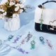 thumbnail image 4 of 9Pcs Glass & Plastic & Acrylic Mobile Straps Star Jellyfish Mixed Color 140mm 2pcs/color, 4 of 5
