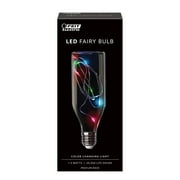 Feit Electric Fairy LED 1.5 Watts RGB Light Bulb, Bottle Shape, Med. (E26) Base, Non-Dimmable