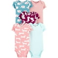 thumbnail image 1 of Carter's Baby Girls' 5 Pack Bodysuits, Bunny, 24 Months, 1 of 2