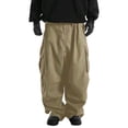 thumbnail image 3 of Luvrsol Big and Tall Men's Work Pants Solid Loose-Fit Straight-Leg Casual Cargo with Multiple Pockets, S-5XL, 3 of 6