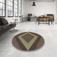 thumbnail image 3 of Ahgly Company Indoor Rectangle Patterned Milk Chocolate Brown Area Rugs, 5' x 7', 3 of 6