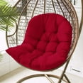 thumbnail image 2 of TOPCHANCES Hanging Chair Cushion, Patio Chair Cushions for Hanging Egg Chair, Removable Swing Chair Cushion, Garden Hanging Egg Chair Seat Pad (Does Not Include A Chair), Wine Red, 2 of 9