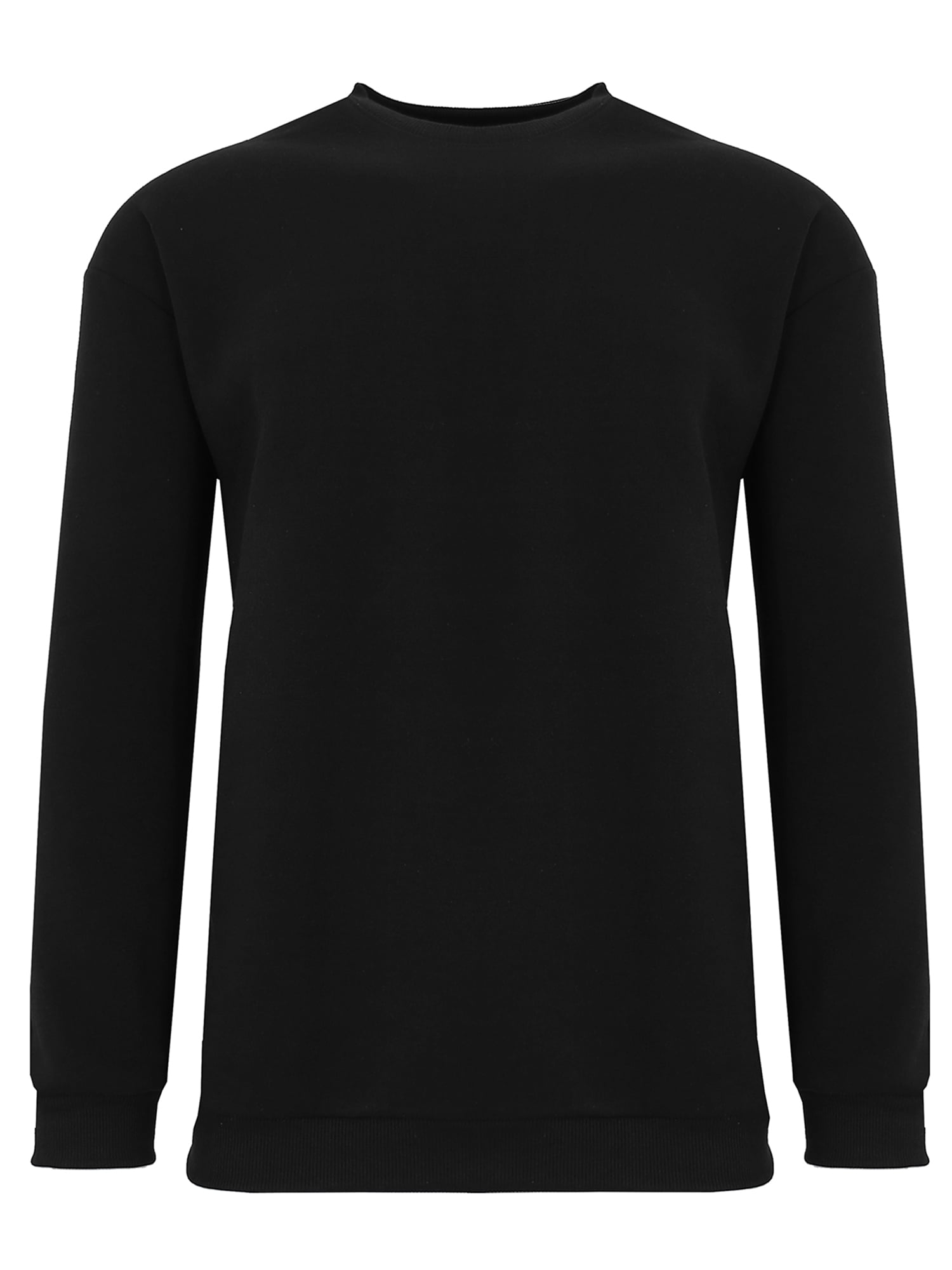 Men's Crew Neck FleeceLined Pullover Sweater (S2XL)