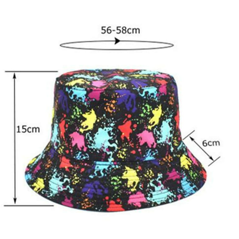 JDEFEG Hats for Men Women Has Hat Tie Dye Printed Fisherman Hat Men and  Women Travel Fashion Basin Hat Outdoor Sun Sun Hat with String Bucket Hat