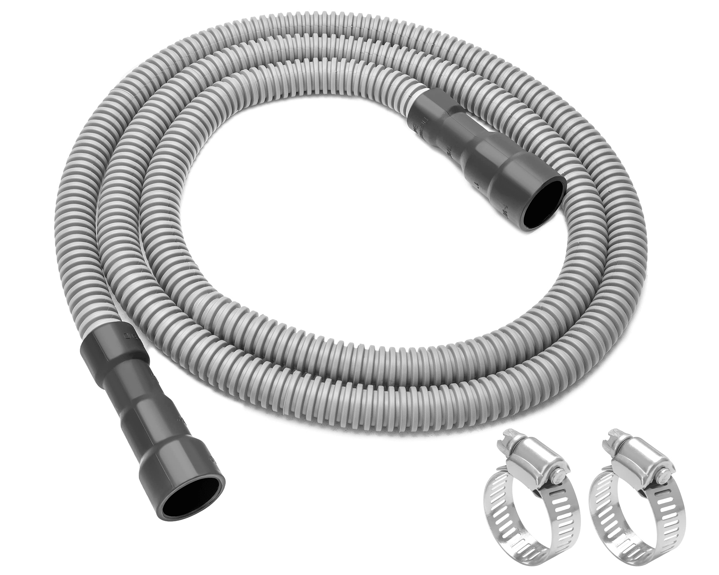 MyLifeUNIT Universal Dishwasher Drain Hose, Dishwasher Hose 6.6 Feet Elastic Corrugated