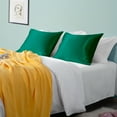 thumbnail image 7 of Flxxie Silky Satin Pillowcase Set of 2 Envelope Closure, Standard, 20" x 26", Green, 7 of 7