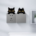 thumbnail image 4 of Ramiter Nine Black Cats Switch Stickers Wall Stickers Fun Stickers Cute Cat Expression Stickers Switch Decorative Stickers Self Adhesive, 4 of 5