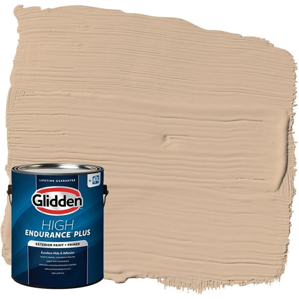 Glidden High Endurance Plus Exterior Paint and Primer, Tan