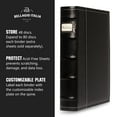 BellagioItalia CD/DVD Storage Binder Black Leather 144Disc