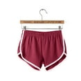 thumbnail image 4 of Gomelly Women Bottoms Stretchy Short Pants Soft Mini Trousers Ladies Slim Beach Sports Shorts Elastic Waist Wine Red M, 4 of 5