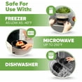 thumbnail image 4 of GUSTO 24 Oz, Bento Box Round Meal Prep Containers with Lid, 1 Compartment, 150-Pack, 4 of 6