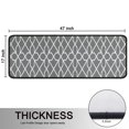 thumbnail image 5 of Kitchen Rugs Sets Of 2,Gray Geometric Quatrefoil Pattern Anti Fatigue Kitchen Mat Rugs Non Slip Washable,Decorative Kitchen Floor Mats for Kitchen,Sink,Laundry,17"x47"+17"x47", 5 of 5