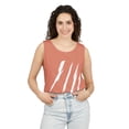 thumbnail image 3 of Effete Feline Claw Marks Scratch Unisex Garment-Dyed Tank Top, 3 of 8