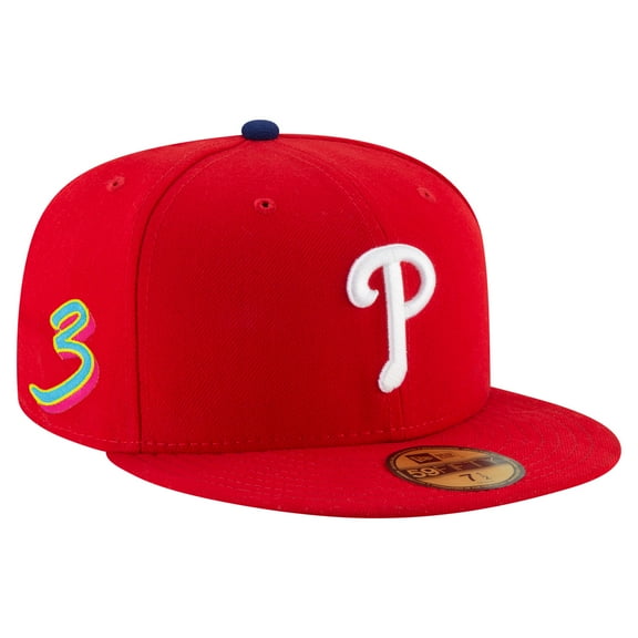 Men's New Era Bryce Harper Red Philadelphia Phillies 2025 Player-s Weekend 59FIFTY Fitted Hat