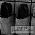thumbnail image 4 of Homyfort 24 Pockets Hanging Door Shoe Organizer, Over The Door Shoe Rack for Closet, Shoe Storage Holder With Hooks for Shoes,Slippers,Sneakers (Black), 4 of 14